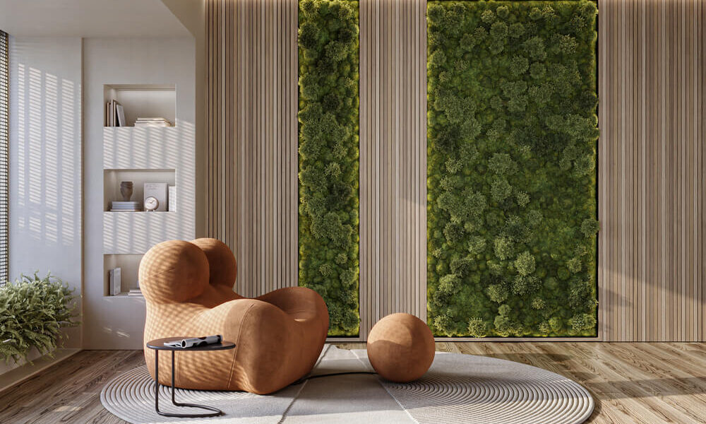Co na ścianę w salonie – nowoczesne i ekologiczne rozwiązania do wnętrza 